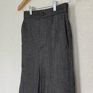 Madewell wide leg cropped trousers